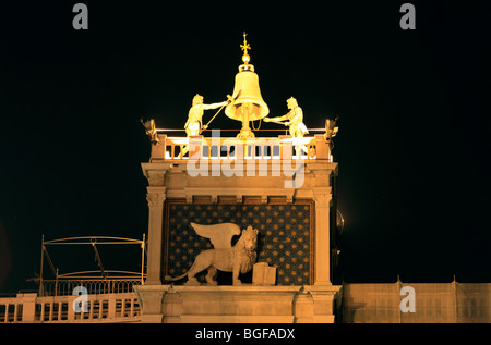 La tour de l'horloge, Venise, Vénétie, Italie Banque D'Images