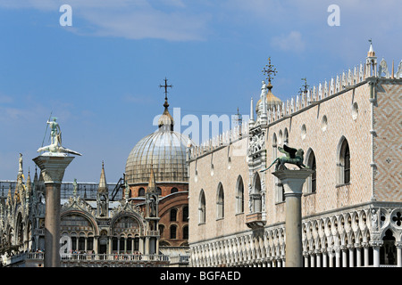 Du Palais des Doges (Palazzo Ducale), Venise, Vénétie, Italie Banque D'Images