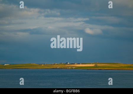 La petite île d'Orkney de Wyre Gurness sur la rive nord de la partie continentale de la SCO 5793 Orkney Banque D'Images