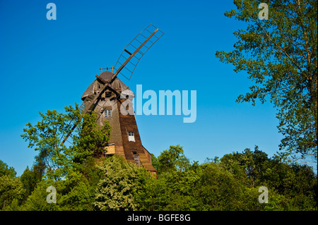 Pour le pompage de l'eau au moulin, Palczewo Palschau en Pologne | Windmühle, Polen Banque D'Images