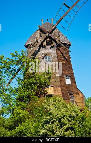 Pour le pompage de l'eau au moulin, Palczewo Palschau en Pologne | Windmühle, Polen Banque D'Images