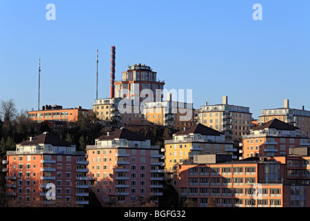 Banlieue de Stockholm, la mer Baltique, la Suède Banque D'Images