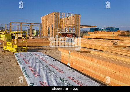 Construction, Temecula Valley Winery, le sud de la Californie, USA Banque D'Images