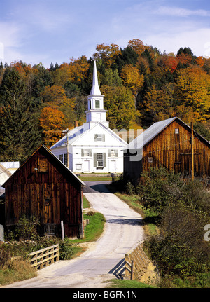 Rivière attend à l'automne Vermont USA Banque D'Images