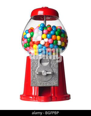 Bubble Gum Machine rouge Banque D'Images