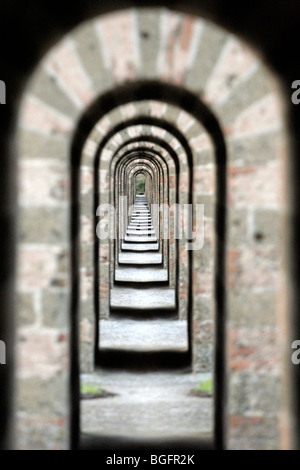 Aqueduc de Vanvitelli, Valle Maddaloni, province de Caserte, Campanie, Italie Banque D'Images