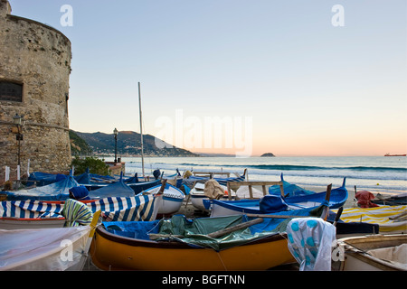 Laigueglia, province de Savone, Italie Banque D'Images