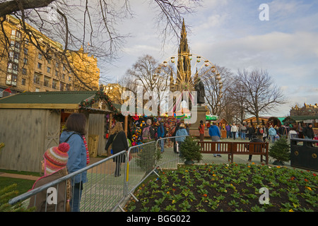 Princes Street Gardens, Édimbourg, Grande Roue, Ecosse, novembre, 2009 Banque D'Images