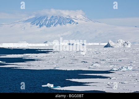 Mont Erebus l'île de Ross en Antarctique Banque D'Images