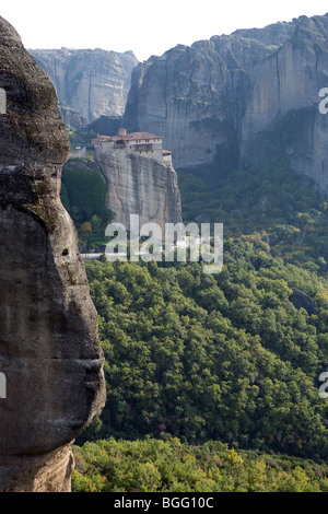 Monastère d'Agios Nikolaos Grèce Meteora Banque D'Images