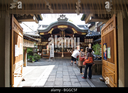 Nishiki Tenmangu Shrine, Kyoto, Japon Banque D'Images