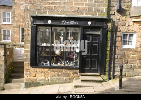 Fyling Thorpe Royaume-uni Angleterre GO Robin Hoods Bay boutique de curiosités Banque D'Images