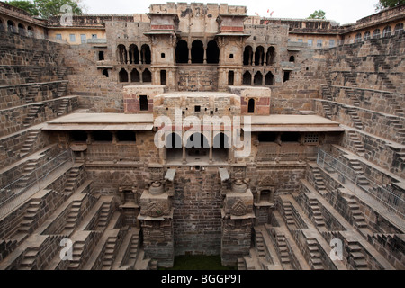 Le pas de géant et d'abhaneri en état du Rajasthan en Inde Banque D'Images