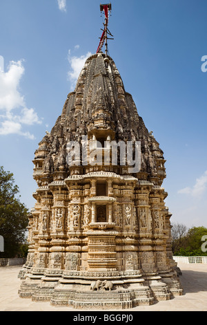 Adinath Jain temple dans l'état du Rajasthan en Inde Banque D'Images