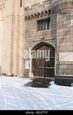 Le château de Norwich Norwich - autour de Norfolk au Royaume-Uni de neige de début janvier, 2010 Banque D'Images