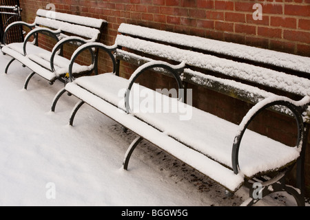 Autour de centre-ville de Norwich dans le Norfolk au Royaume-Uni de neige de début janvier, 2010 Banque D'Images