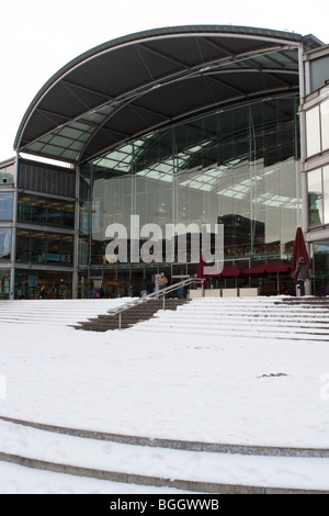 La bibliothèque du millénaire à Norwich - autour de Norwich au Royaume-Uni de neige de début janvier 2010. Banque D'Images