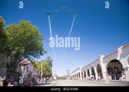 Défilé annuel de 4 juillet à Ojai, en Californie Banque D'Images