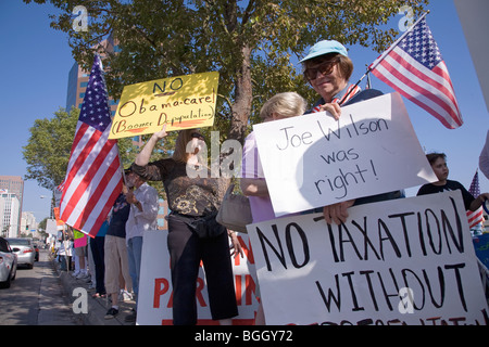 9-12 Rallye et Tea Party, le 12 septembre 2009 à l'Édifice Fédéral, Los Angeles, CA Banque D'Images