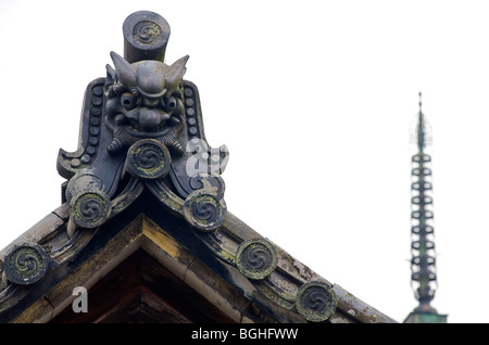 Temple Horyuji. L'un des temples les plus anciens de la préfecture de Nara au Japon. Le Japon. Banque D'Images