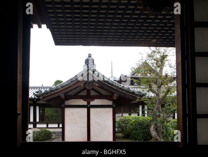 Temple Horyuji. L'un des temples les plus anciens de la préfecture de Nara au Japon. Le Japon. Banque D'Images