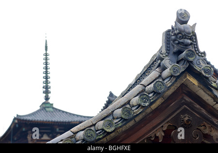 Temple Horyuji. L'un des temples les plus anciens de la préfecture de Nara au Japon. Le Japon. Banque D'Images