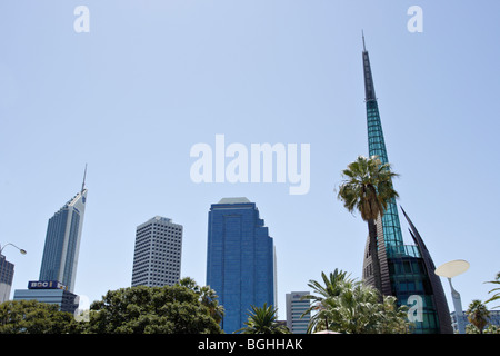 La ville de Perth en Australie occidentale. Vue de la jetée de Barrack Street. Banque D'Images