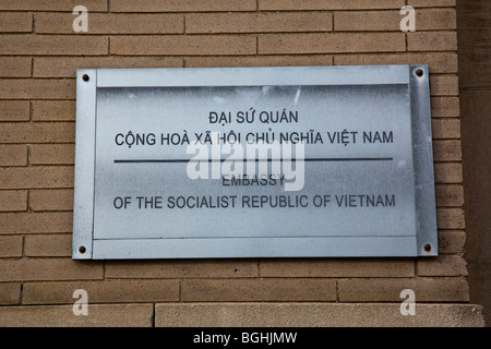 Ambassade du Vietnam à Washington DC Banque D'Images