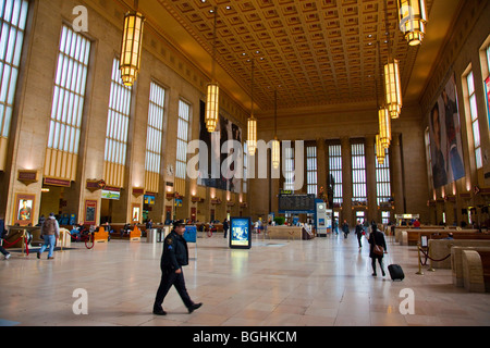 L'intérieur de la station de la 30ème rue à Philadelphie en Pennsylvanie Banque D'Images