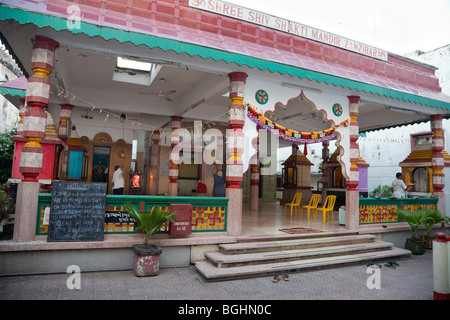 Stone Town, Zanzibar, Tanzanie. Shree Shiv Shakti Mandir, un temple hindou dédié à Shiva. Créé en 1958. Banque D'Images