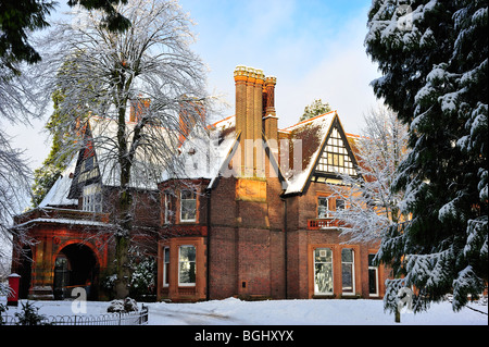 Museum à Wardown Park, Luton en hiver Banque D'Images