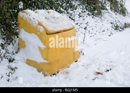 Grit Bin Banque D'Images