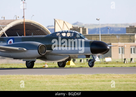 Gloster Meteor à RAF Leuchars Airshow 2009, Fife, Scotland Banque D'Images