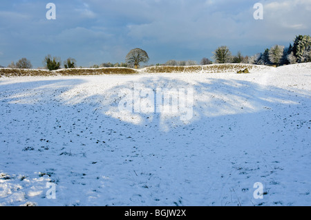 Anneau du géant, Belfast, couvertes de neige Banque D'Images