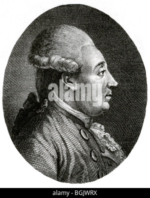 JACQUES NECKER (1732-1804), financier français Banque D'Images