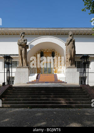 Darmstadt, Mathildenhöhe, Ernst-Ludwig Haus, Festgebäude Ateliergebäude, zugleich das Portal der Künstlerkolonie Banque D'Images