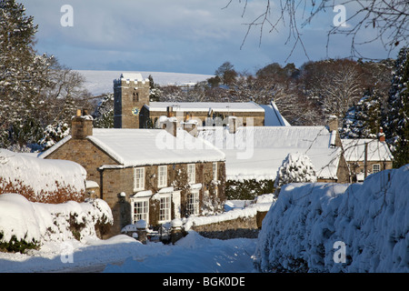 Derbyshire neige North York Moors national park Banque D'Images