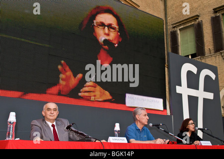 Giorgio Estia Studios, Stefano Rodotà, Michelina Borsari, Philosophie festival de Modena, Italie Banque D'Images