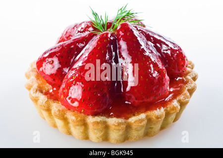 Tarte aux fraises Banque D'Images