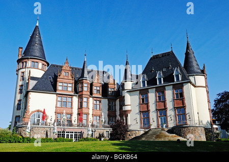 Dans l'hôtel Schloss Klink château sur le lac Müritz, Mecklembourg-Poméranie-Occidentale, Allemagne, Europe Banque D'Images