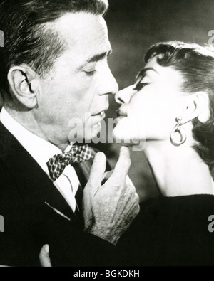 SABRINA 1954 Paramount film avec Humphrey Bogart et Audrey Hepburn Banque D'Images