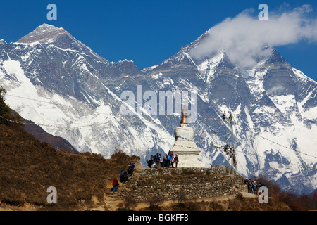Région du mont Everest Himalaya Népal Asie Banque D'Images