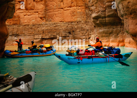 Sortie de Havasu Creek dans le fleuve Colorado dans le Grand Canyon, Arizona Banque D'Images