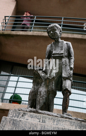 Statue de Nello et Patrache, Hoboken, Anvers, Belgique Banque D'Images