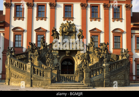 Colimaçon Troja Palace Prague République Tchèque Banque D'Images