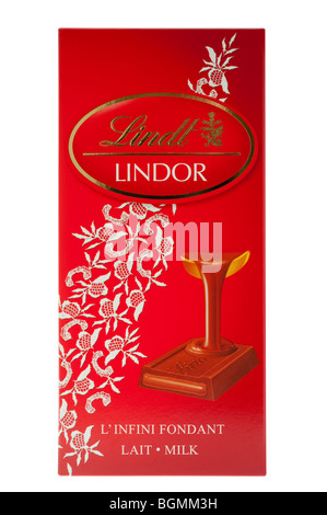 Sachet de chocolat au lait Lindt Lindor Banque D'Images