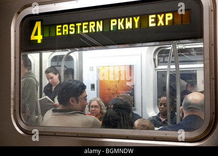 New York City Subway Metro Banque D'Images