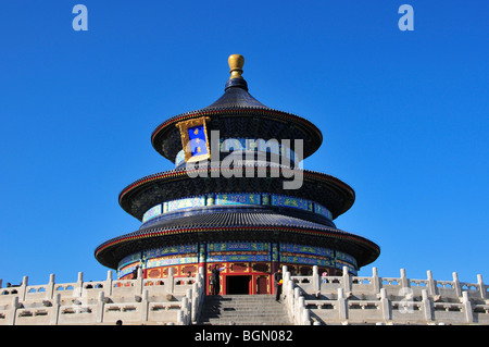 Temple du Ciel Hall de prières pour de bonnes récoltes Beijing Chine Banque D'Images