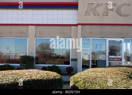 Un fast food restaurant emplacement. Banque D'Images