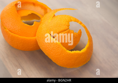 Peel, Washington Navel Orange. Banque D'Images